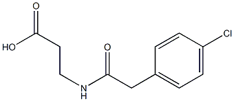 3-{[(4-chlorophenyl)acetyl]amino}propanoic acid,,结构式