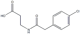 3-{[(4-chlorophenyl)acetyl]amino}propanoic acid Struktur