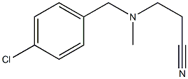 3-{[(4-chlorophenyl)methyl](methyl)amino}propanenitrile 结构式