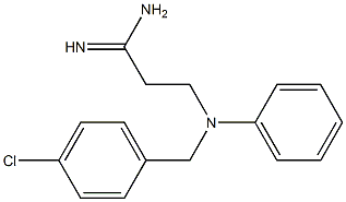 3-{[(4-chlorophenyl)methyl](phenyl)amino}propanimidamide Structure