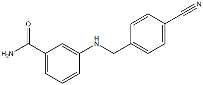 3-{[(4-cyanophenyl)methyl]amino}benzamide