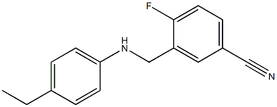 3-{[(4-ethylphenyl)amino]methyl}-4-fluorobenzonitrile Structure