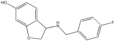 3-{[(4-fluorophenyl)methyl]amino}-2,3-dihydro-1-benzofuran-6-ol Struktur