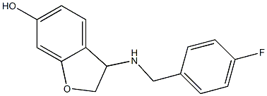 3-{[(4-fluorophenyl)methyl]amino}-2,3-dihydro-1-benzofuran-6-ol Structure