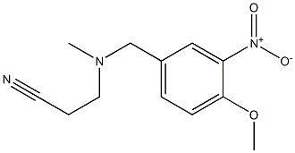 3-{[(4-methoxy-3-nitrophenyl)methyl](methyl)amino}propanenitrile