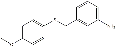 3-{[(4-methoxyphenyl)sulfanyl]methyl}aniline