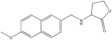 3-{[(6-methoxynaphthalen-2-yl)methyl]amino}oxolan-2-one,,结构式