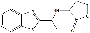 3-{[1-(1,3-benzothiazol-2-yl)ethyl]amino}oxolan-2-one Struktur