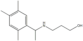 3-{[1-(2,4,5-trimethylphenyl)ethyl]amino}propan-1-ol,,结构式