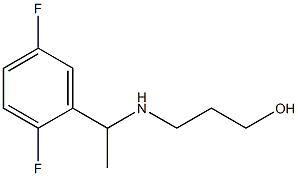 3-{[1-(2,5-difluorophenyl)ethyl]amino}propan-1-ol Struktur