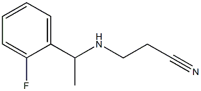 3-{[1-(2-fluorophenyl)ethyl]amino}propanenitrile