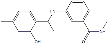  3-{[1-(2-hydroxy-4-methylphenyl)ethyl]amino}-N-methylbenzamide