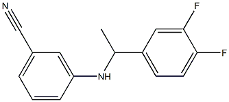 3-{[1-(3,4-difluorophenyl)ethyl]amino}benzonitrile Structure