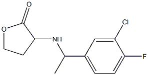 3-{[1-(3-chloro-4-fluorophenyl)ethyl]amino}oxolan-2-one,,结构式