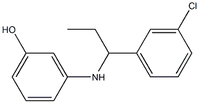 3-{[1-(3-chlorophenyl)propyl]amino}phenol