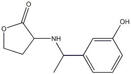 3-{[1-(3-hydroxyphenyl)ethyl]amino}oxolan-2-one 化学構造式
