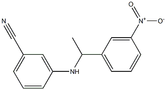 3-{[1-(3-nitrophenyl)ethyl]amino}benzonitrile Structure