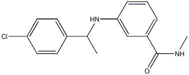 3-{[1-(4-chlorophenyl)ethyl]amino}-N-methylbenzamide|