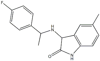 3-{[1-(4-fluorophenyl)ethyl]amino}-5-methyl-2,3-dihydro-1H-indol-2-one