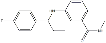 3-{[1-(4-fluorophenyl)propyl]amino}-N-methylbenzamide