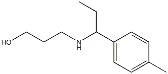 3-{[1-(4-methylphenyl)propyl]amino}propan-1-ol,,结构式