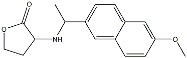 3-{[1-(6-methoxynaphthalen-2-yl)ethyl]amino}oxolan-2-one Structure