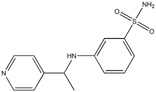 3-{[1-(pyridin-4-yl)ethyl]amino}benzene-1-sulfonamide|