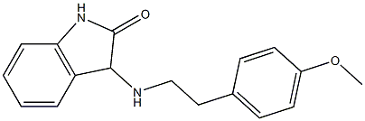 3-{[2-(4-methoxyphenyl)ethyl]amino}-2,3-dihydro-1H-indol-2-one,,结构式