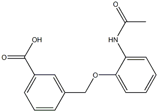 3-{[2-(acetylamino)phenoxy]methyl}benzoic acid