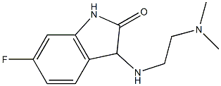 3-{[2-(dimethylamino)ethyl]amino}-6-fluoro-1,3-dihydro-2H-indol-2-one Structure