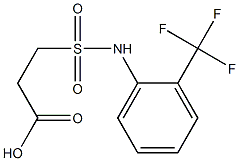 3-{[2-(trifluoromethyl)phenyl]sulfamoyl}propanoic acid 结构式