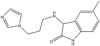 3-{[3-(1H-imidazol-1-yl)propyl]amino}-5-methyl-2,3-dihydro-1H-indol-2-one Structure