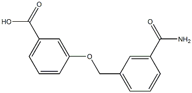 3-{[3-(aminocarbonyl)benzyl]oxy}benzoic acid,,结构式