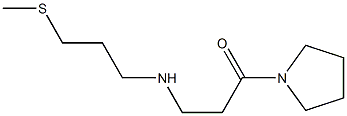 3-{[3-(methylsulfanyl)propyl]amino}-1-(pyrrolidin-1-yl)propan-1-one 化学構造式