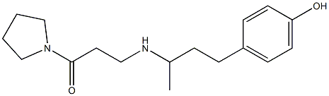 3-{[4-(4-hydroxyphenyl)butan-2-yl]amino}-1-(pyrrolidin-1-yl)propan-1-one,,结构式