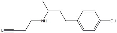 3-{[4-(4-hydroxyphenyl)butan-2-yl]amino}propanenitrile Structure