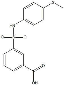 3-{[4-(methylsulfanyl)phenyl]sulfamoyl}benzoic acid