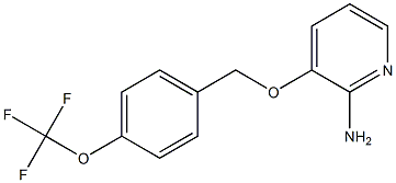 3-{[4-(trifluoromethoxy)phenyl]methoxy}pyridin-2-amine Structure
