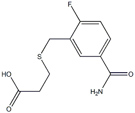 3-{[5-(aminocarbonyl)-2-fluorobenzyl]thio}propanoic acid