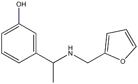 3-{1-[(2-furylmethyl)amino]ethyl}phenol 结构式