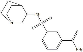3-{1-azabicyclo[2.2.2]octan-3-ylsulfamoyl}benzene-1-carbothioamide