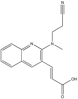 3-{2-[(2-cyanoethyl)(methyl)amino]quinolin-3-yl}prop-2-enoic acid|