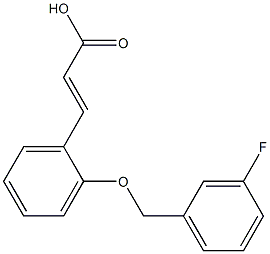 3-{2-[(3-fluorophenyl)methoxy]phenyl}prop-2-enoic acid|