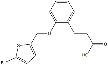 3-{2-[(5-bromothiophen-2-yl)methoxy]phenyl}prop-2-enoic acid Structure