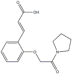 3-{2-[2-oxo-2-(pyrrolidin-1-yl)ethoxy]phenyl}prop-2-enoic acid