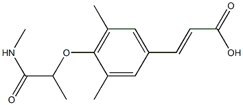  3-{3,5-dimethyl-4-[1-(methylcarbamoyl)ethoxy]phenyl}prop-2-enoic acid