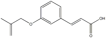 3-{3-[(2-methylprop-2-en-1-yl)oxy]phenyl}prop-2-enoic acid,,结构式