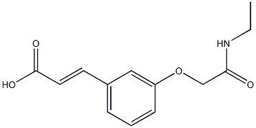 3-{3-[(ethylcarbamoyl)methoxy]phenyl}prop-2-enoic acid,,结构式
