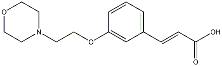 3-{3-[2-(morpholin-4-yl)ethoxy]phenyl}prop-2-enoic acid 化学構造式
