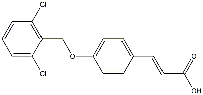 3-{4-[(2,6-dichlorophenyl)methoxy]phenyl}prop-2-enoic acid Structure